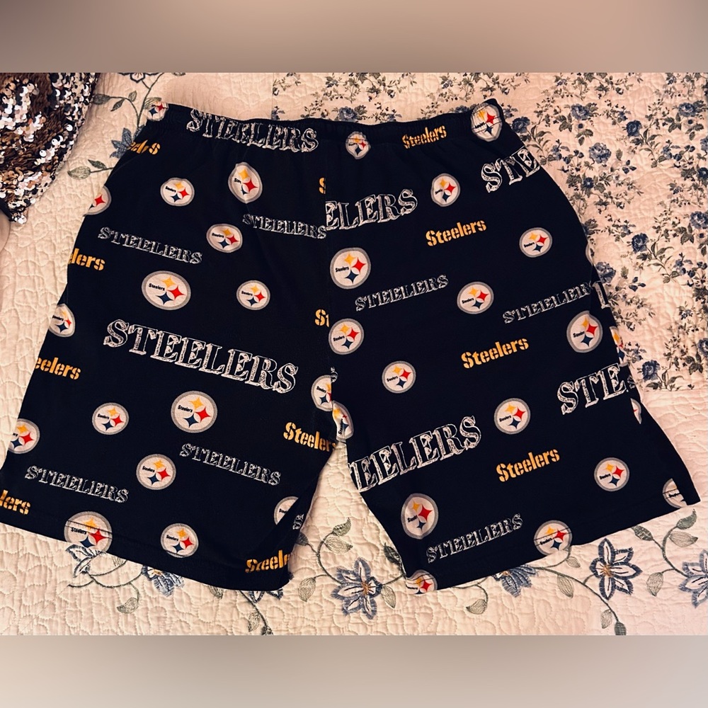 Steelers Black Men's Shorts
